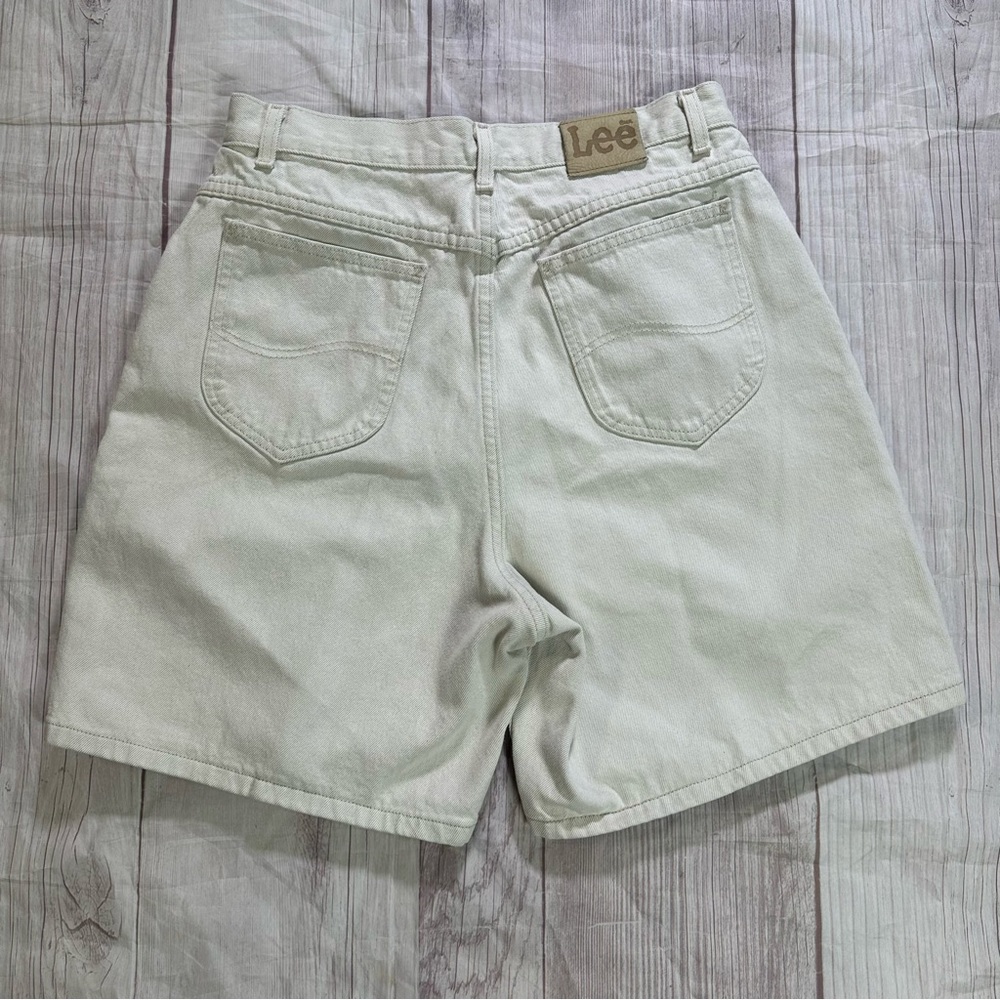 Women’s‎ Vintage 90s Lee Off White Bermuda Denim Baggy Dad Jean Shorts
